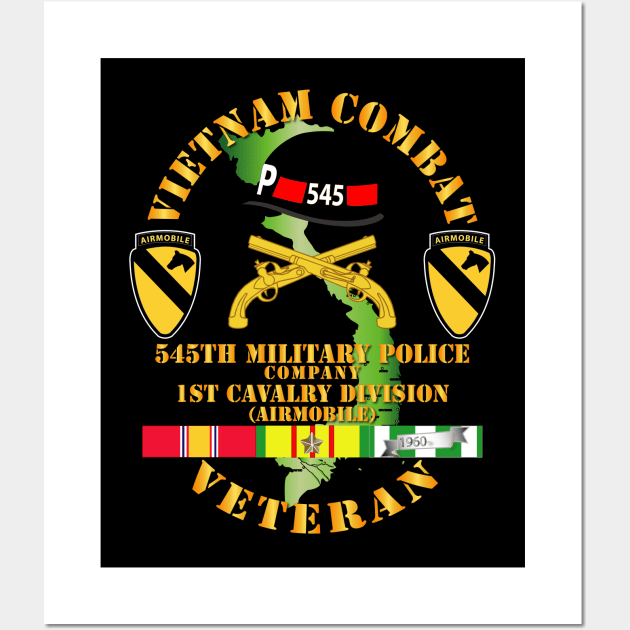 Vietnam Combat Cavalry Veteran w 545th Military Police Co w 545 - 1st Cav Div Wall Art by twix123844